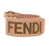 Fendi Shoulder Strap, &pound;250, Accessories, Pink/Tan/Yellow, Canvas, Other view